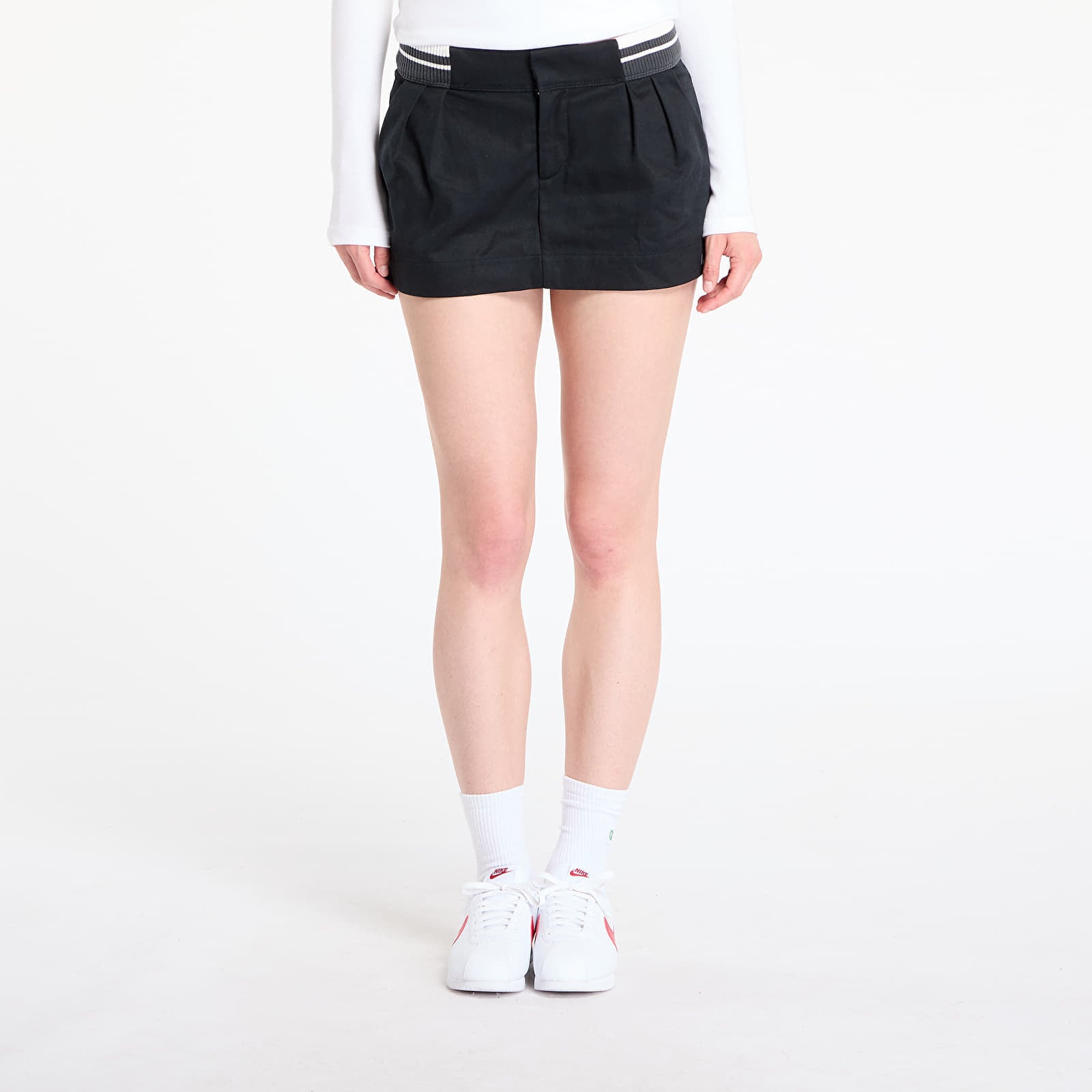 Nike Sportswear Women's Canvas Low-Rise Mini Skirt Black- Anthracite XXL