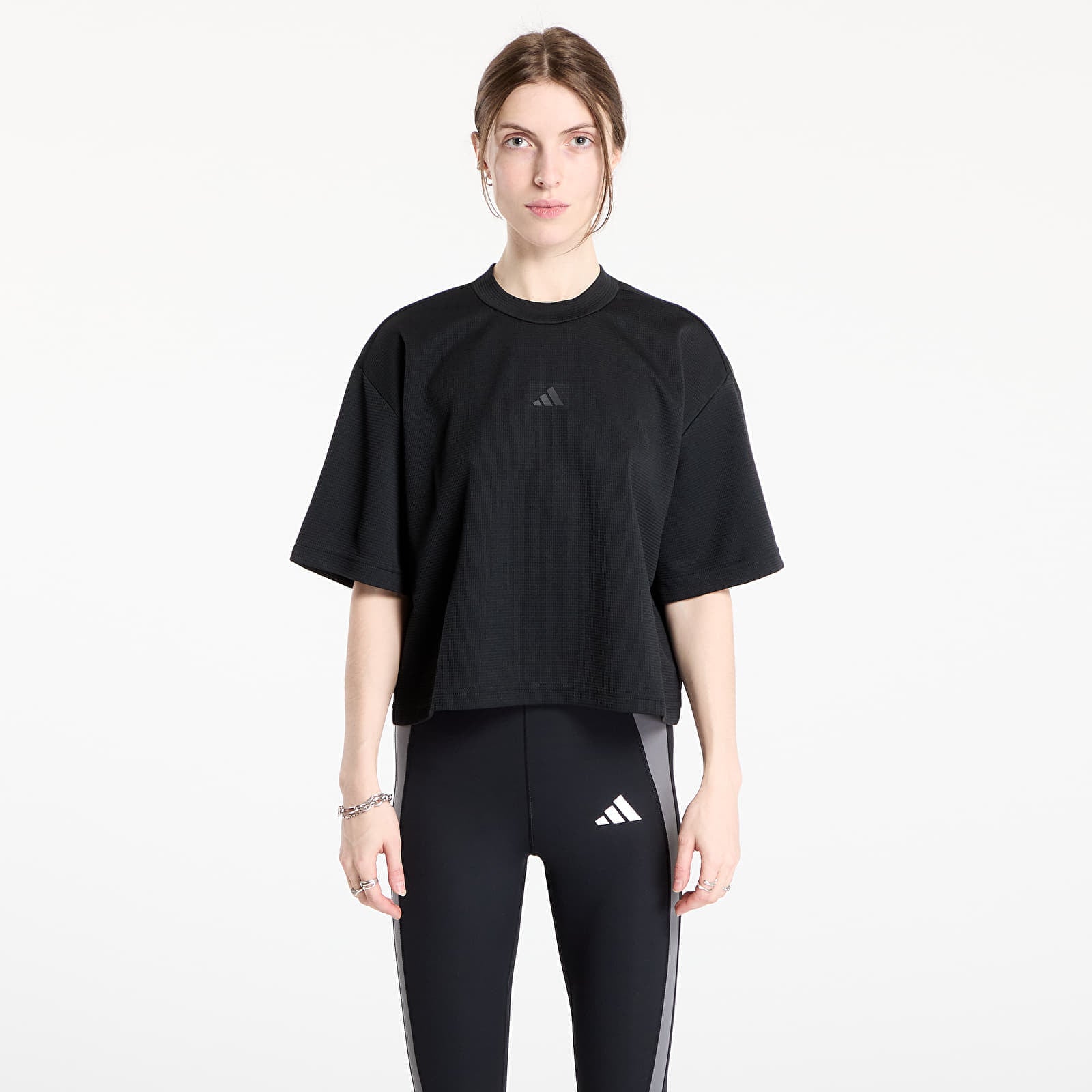 Koszulka adidas Yoga Motion Waffle T-Shirt Black XS