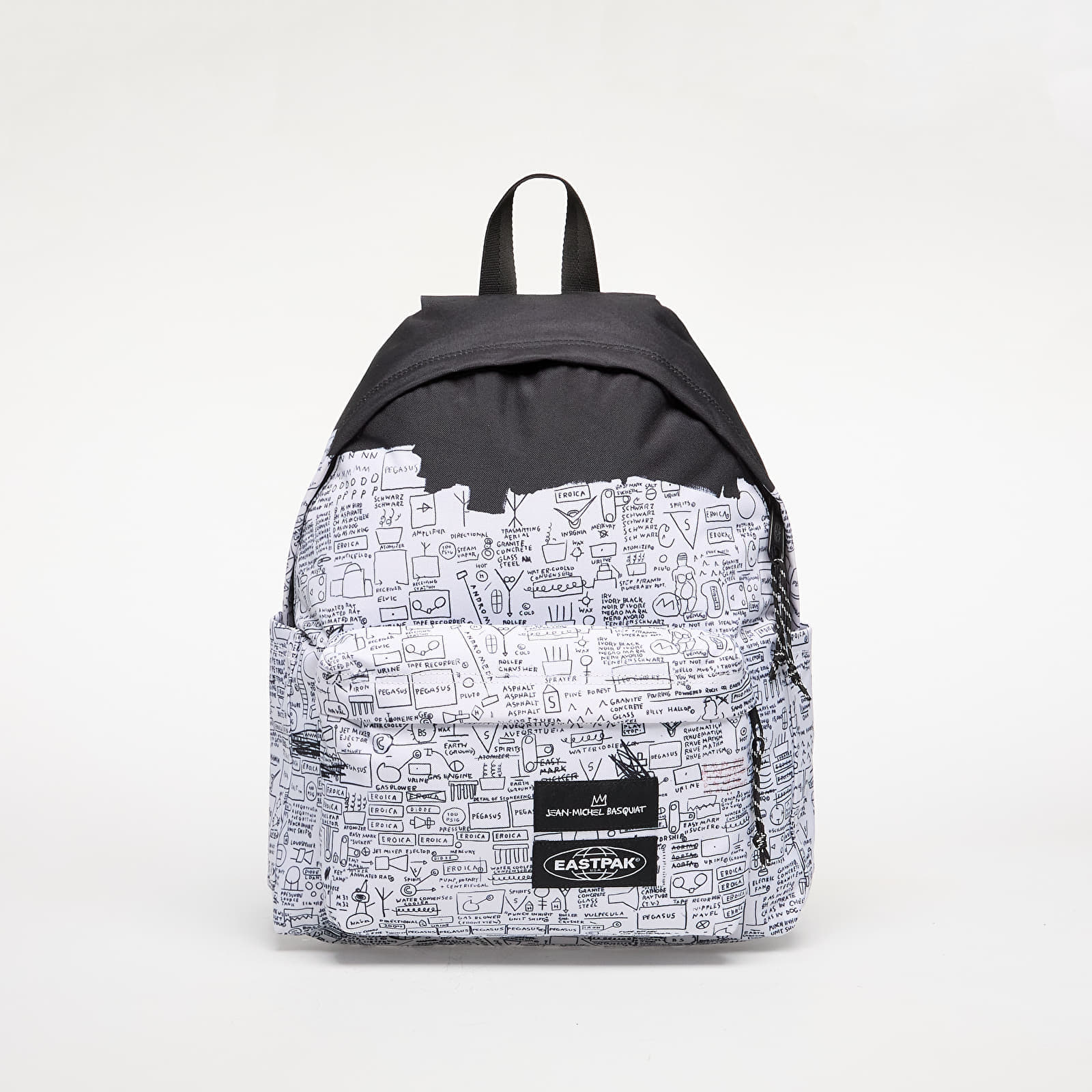 Eastpak x Basquiat Day Pak'r Pegasus Backpack Black- White 24 l