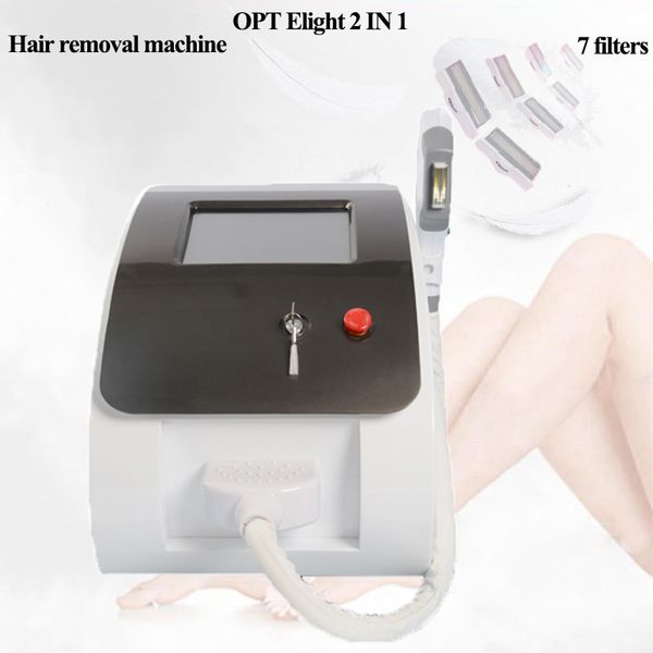 IPL skin tightening treatment epilator face opt laser body hair removal permanent e light rf acne therapy system 7 filters
