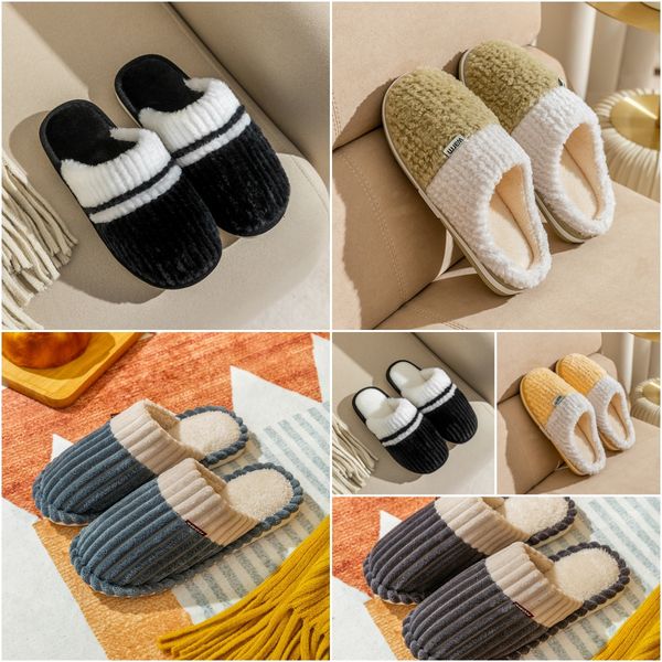 plush sandals flat slippers free shipping Warm Shoes birkinstocksandals Walkers fleece men winter comfortable high-quality cotton slipper bl