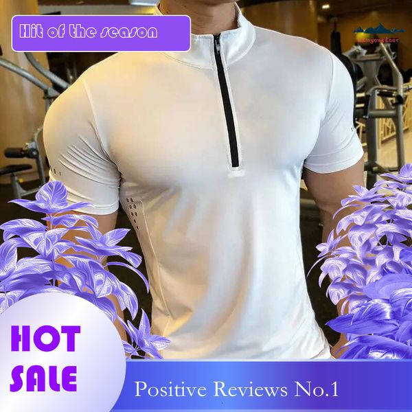 Ddmyoutdoor China Domestic Summer Sport Quick Dry Compression Running T Shirt Men Breathable Fiess Bodybuilding Shirts Tights Top Man Gym Cl
