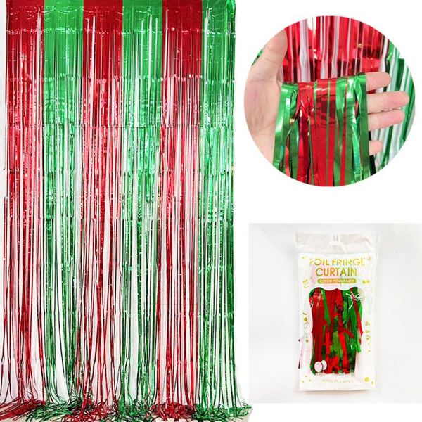 Glossy Star Gradient Rain Silk Color Curtains Wedding Festival Party Birthday Decoration Background M Ni