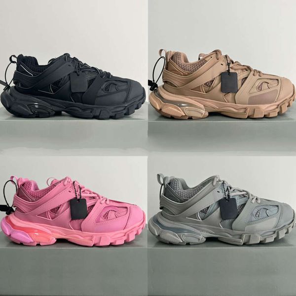 Designer Men Shoes Track 3.0 tênis tênis treinadores femininos paris triplos brancos preto preto cinza bege laranja azul plataforma trilhas