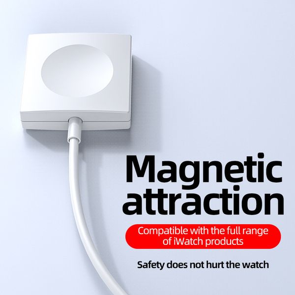 Portable Wireless Charger for Apple Watch 8 7 6 SE 5 4 Magnetic Charging Dock Station USB Charger Cable iwatch series 1 2 3 with retail pack