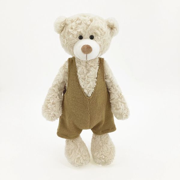 Arrive 34CM Lovely Teddy Bear Plush Toys Stuffed Soft Animal With Clothes Kawaii Dolls For Kids Baby Children Valentine Gift 240806