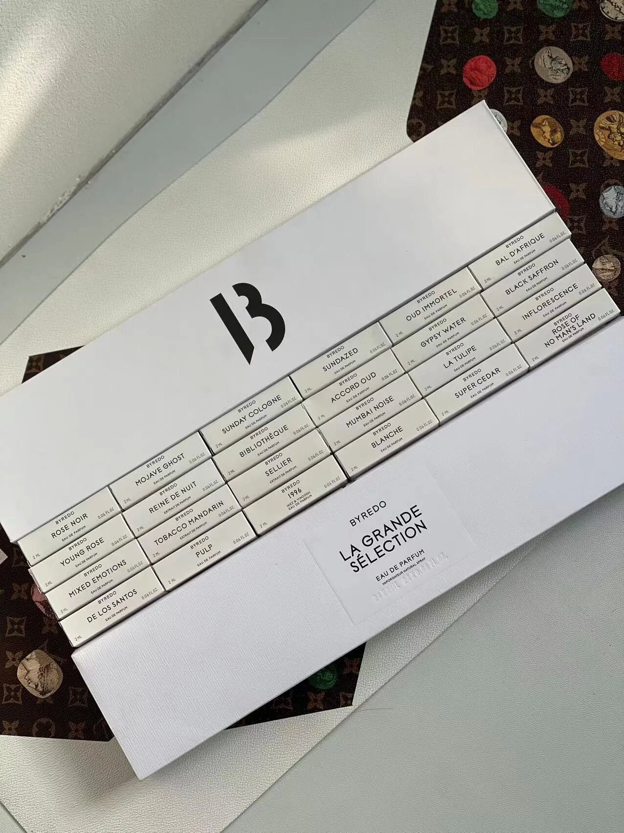 Byredo Perfume 2ml Fragrance Spray 24pcs Mini Set Gypsy Water Mojave Ghost Blanche Black Saffron Rose Noir Oud Parfum Long Lasting Smell Cologne Gif