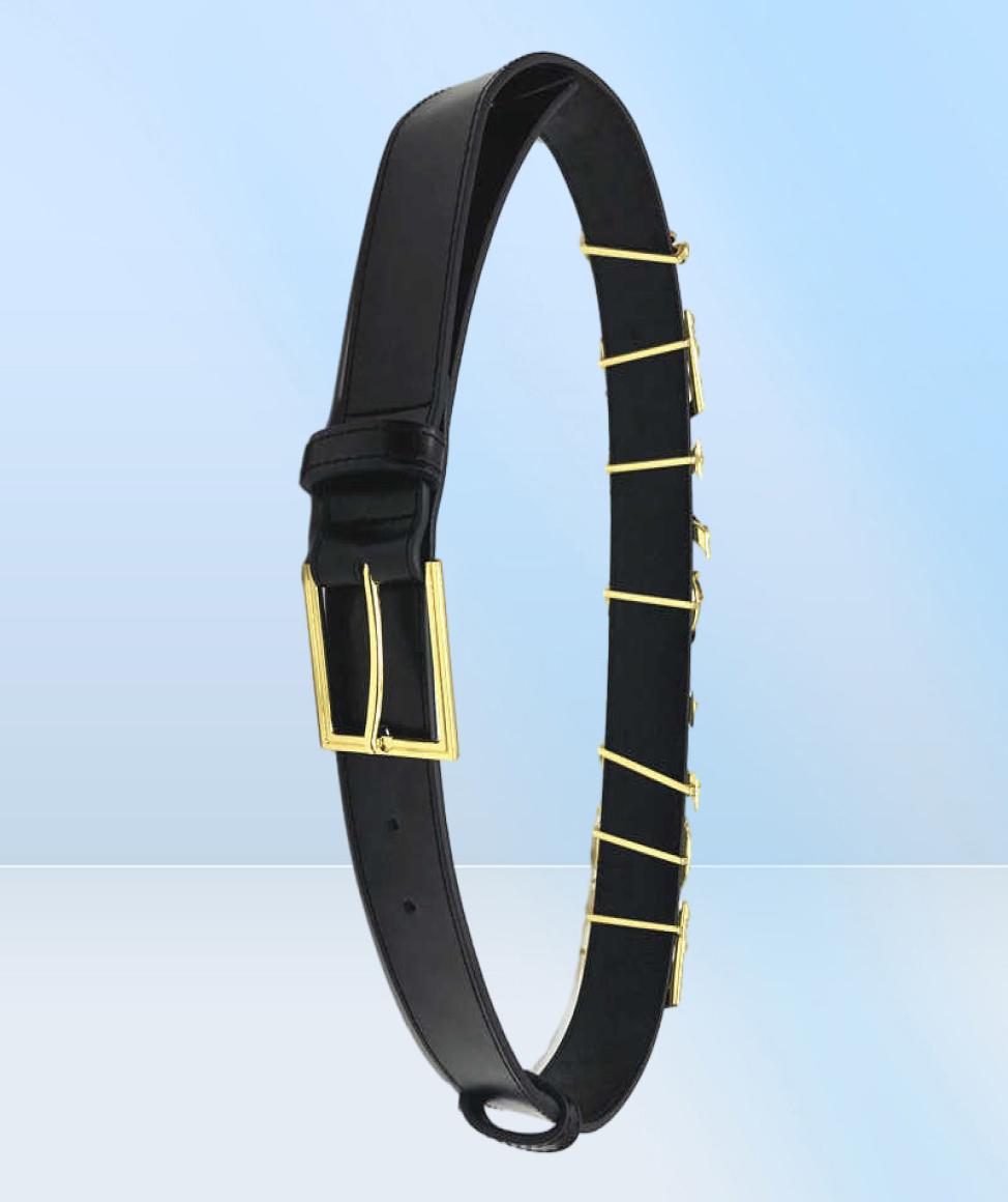 Famous brand designer new womengirl genuine leather letter belt fashion pin buckle waist cover with skirt temperament classic lux7635284