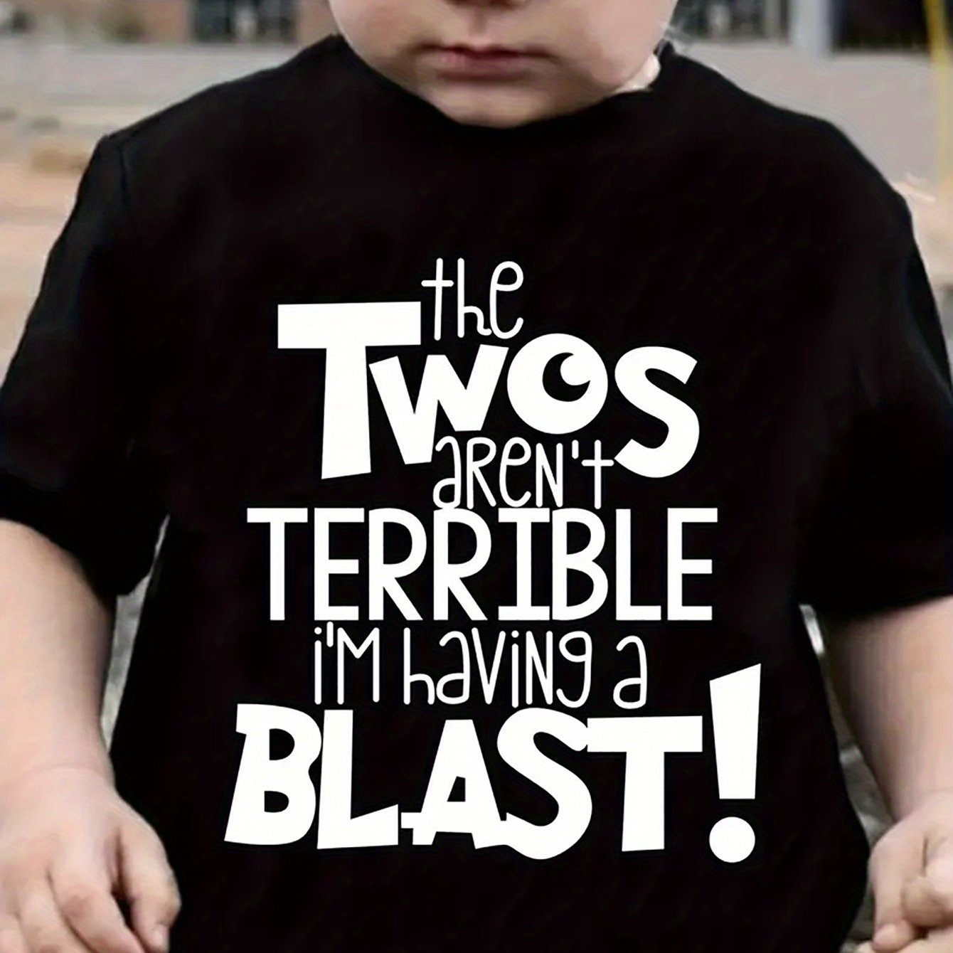 TEMU Boys' Cotton T-shirt "the Aren't I'm !" Print - Comfortable Round Neck Short Sleeve Casual Summer Top For , Tween Boy Clothes