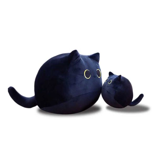 Stuffed Plush Animals Black Cats Stuffed Plush Animals White Gray Cats Toys Soft Funny Dolls Children Gift Kaii Baby Kids Hobbie Toys J24111