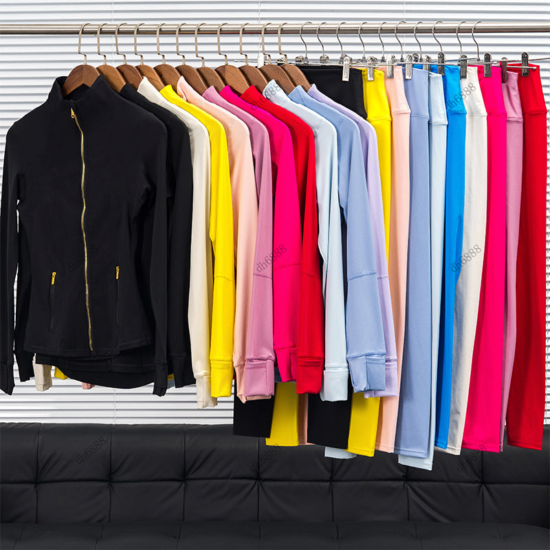 Yoga Jacket Women Define Workout Sport Coat Fitness Jacket Sports Quick Dry Activewear Top Solid Zip Up Sweatshirt Sportwear Hot Sell