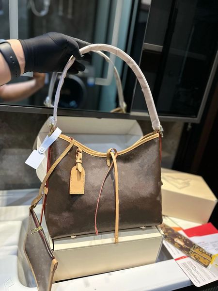 CARRYALL bags Tote bag Luxury handbag Designer Womens Shoulder Bag Embosseds Leather Vintage Hobo Bags with Zipper Pouch Wallet Lady Handbag