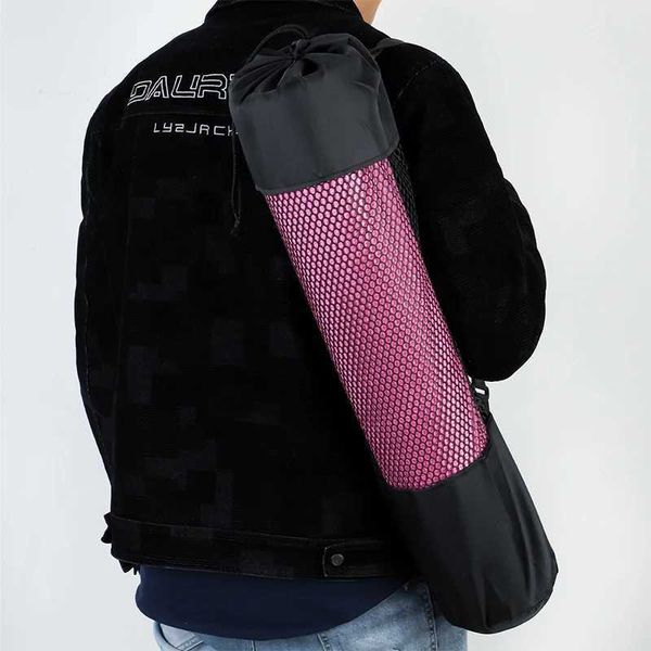Yoga Mat Bag Exercise Fitn Carrier Nylon Mesh Light Center Adjustab Strap Pilates Fitn Body Building Sports EquipmentXJ241106
