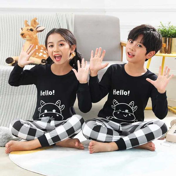Preschool boys and girls sleepwear set for teenagers aged 11 12 13 14 fun and fashionable 100% cotton baby sleepwear set for 6 to 9 12 18 an
