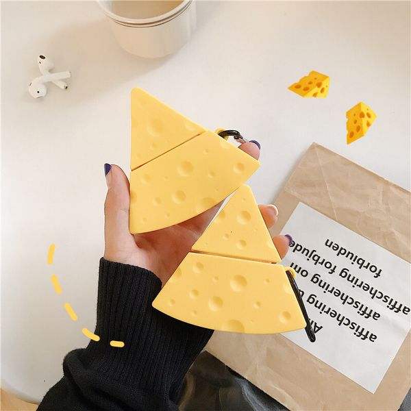 ddmygifts Korean Cheese Silicone 1-2 Generation Protective Bluetooth Earphone Soft Case Cute and Suitable A