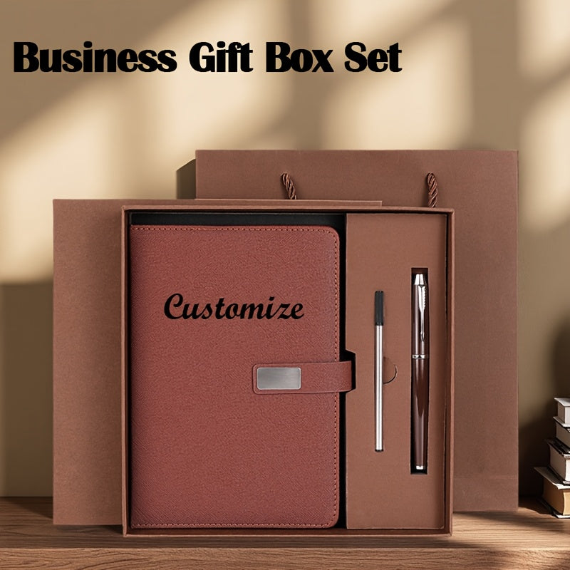 TEMU 3pcs (1 Notebook+1 Pen+1 Replacement Core) Personalized A5 Notebook And Pen Set Leather 200 Pages With Extra Refill Great For Classroom Gifts