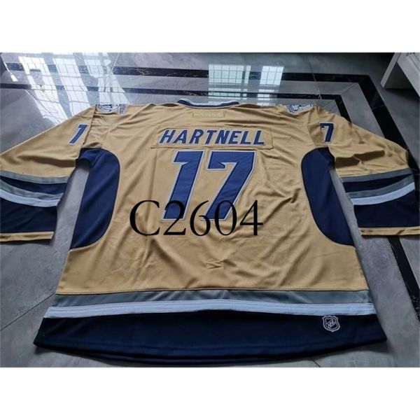 GC2604 Uf Custom Hockey Jersey Men Youth Women Vintage CalderCup2000&#039;s Game Worn Scott Hartnell RARE High School Size S-6XL or any name