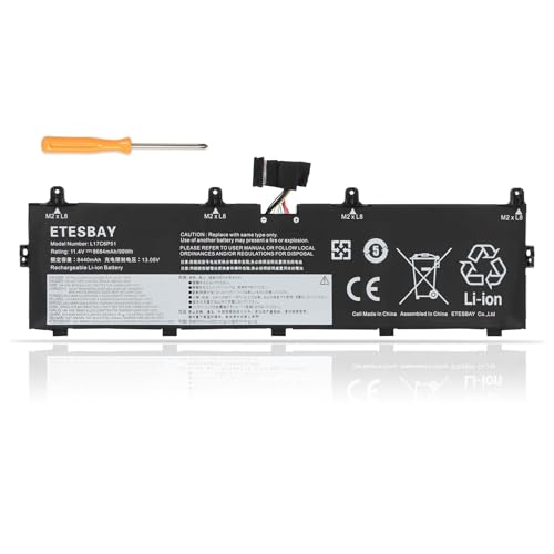 L17C6P51 Laptop Battery Compatible with Lenovo ThinkPad P72 P73 Series Notebook 01AV497 L17M6P52 SB10K97636 01AV498 SB10K97637 11.4V 99Wh