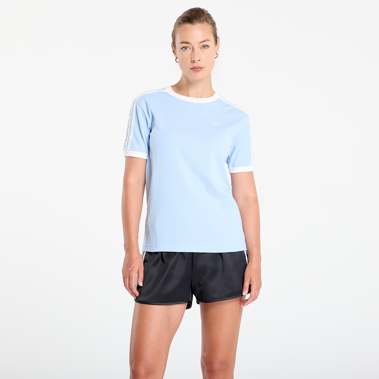 Koszulka adidas Originals Ruffle 3-Stripes T-Shirt Clear Sky S