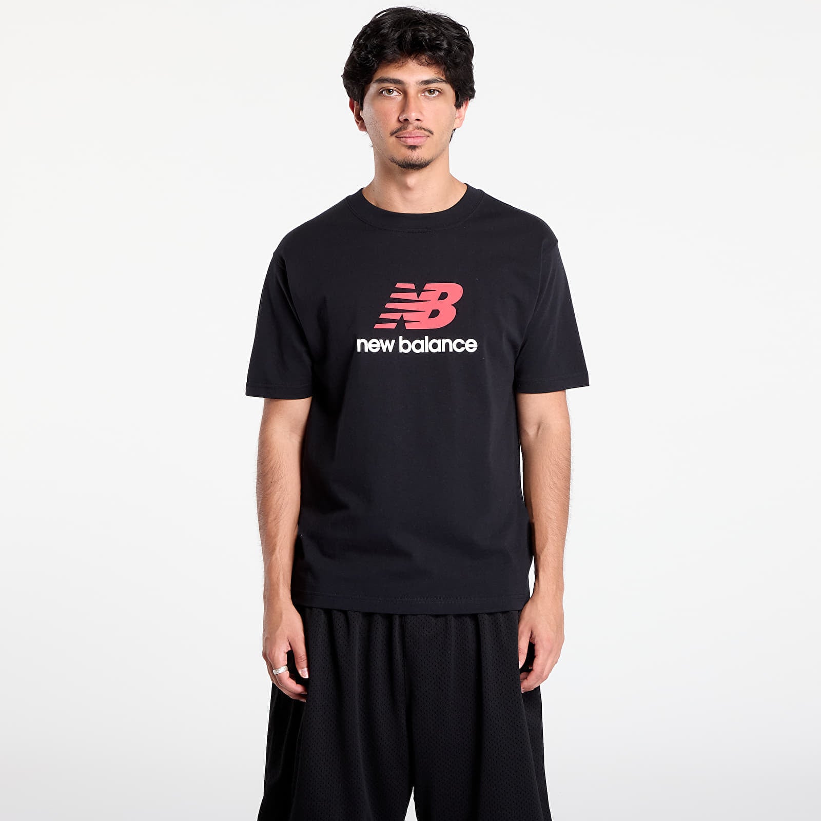 Koszulka New Balance Athletics Logo T-Shirt Black XL