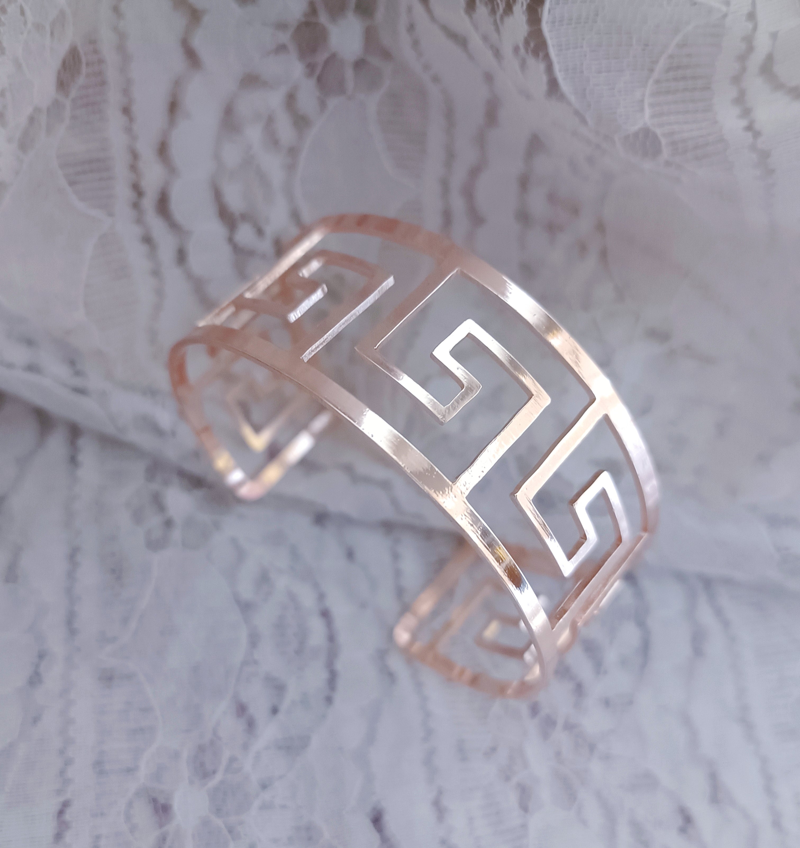 Bracelet Metal Bracelet Mirror Bracelet Sub Bracelet Smooth Plain Circle European and American Trendy Bracelet Ring