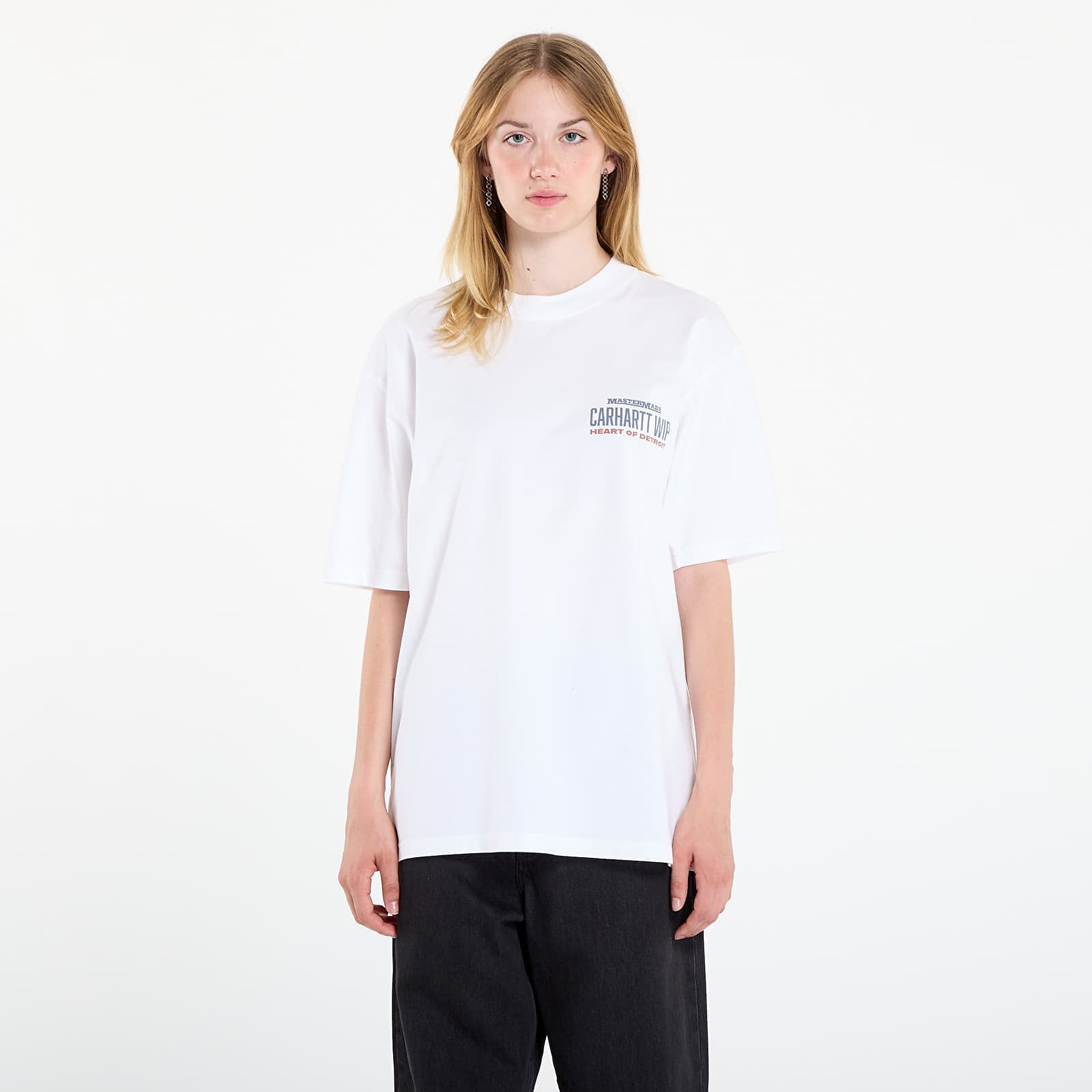 Koszulka Carhartt WIP S-S Arcan T-Shirt White Heavy Stone Wash XL