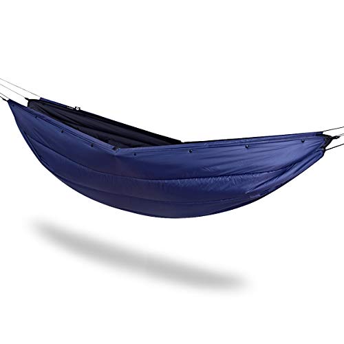 onewind Double Hammock Underquilt Warm Insulation Ultralight 3-4 Season Camping Quilt, Portable for Hiking, Backpacking Navy Blue 82" * 52", 35F-50F