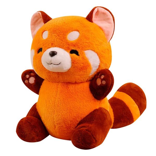 Plush Dolls Stuffed Anime Figure Doll Turned Red Panda Plushie Fluffy Hair Raccoon Animals Hug Throw Pillow Kids 231013