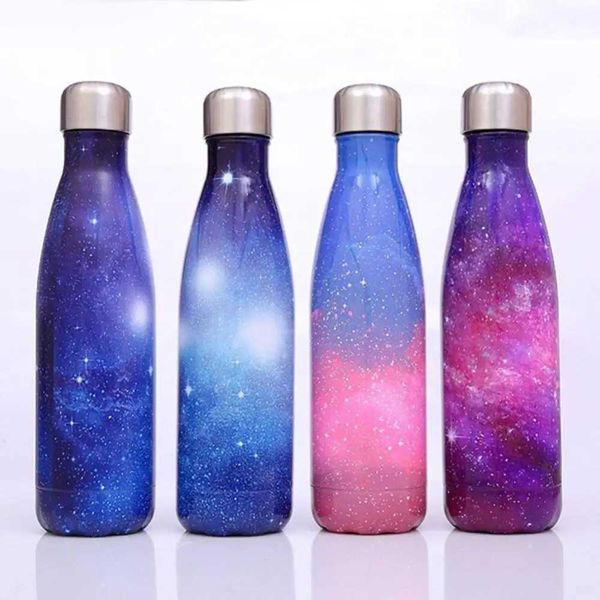 500ML Starry -Plating Stainss Steel Insulated Water Bott Sport Flask Cup Beautiful Anti-ak Durab BPA-free HealthyXJ241123