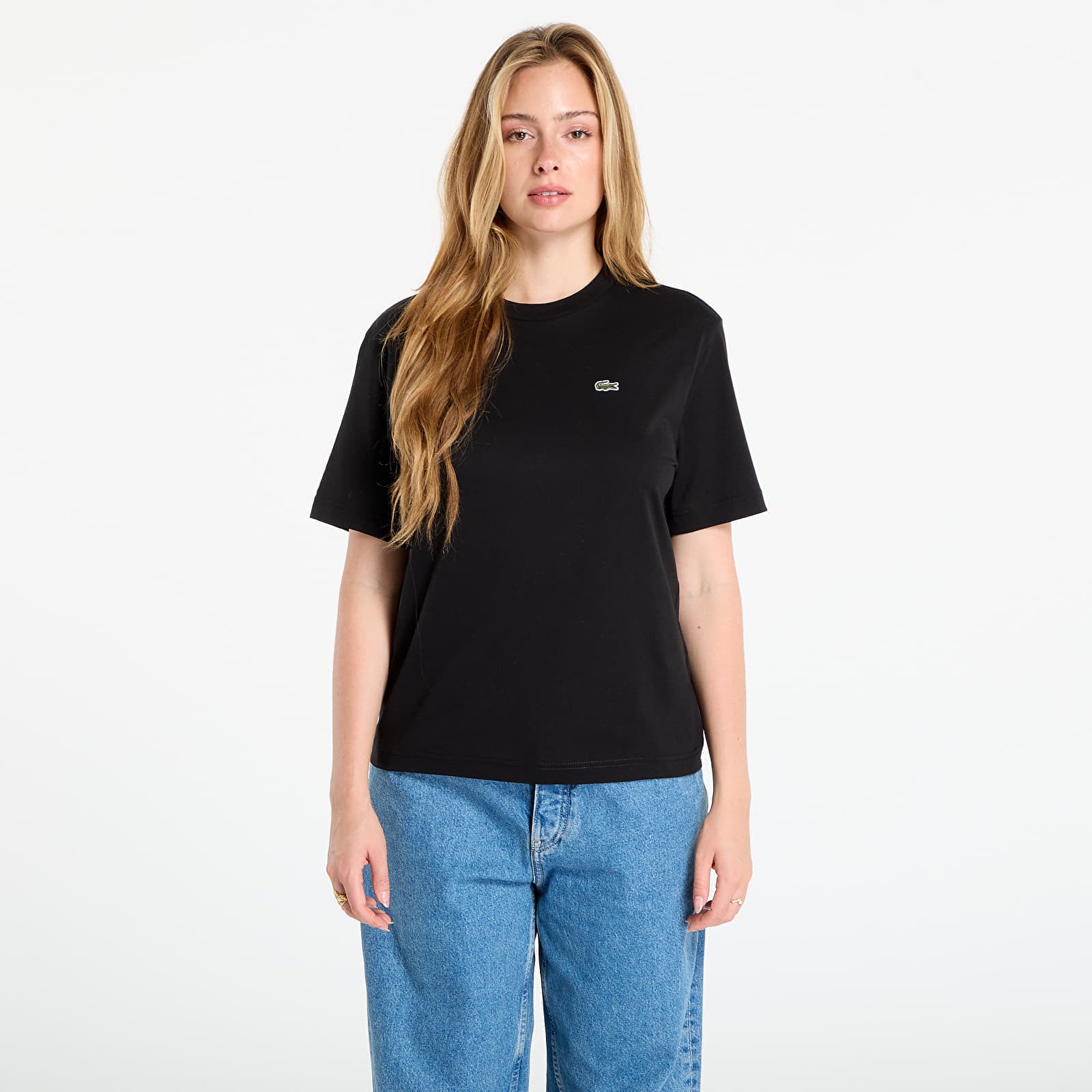 Koszulka LACOSTE Soft Cotton T-shirt Black 34