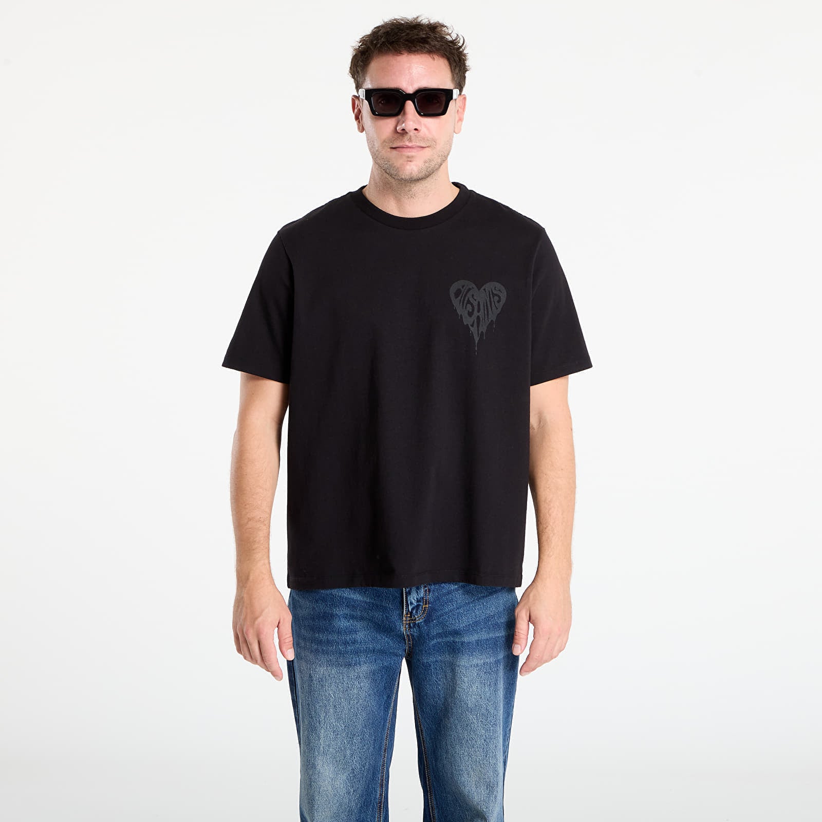 Koszulka AllSaints Poster Graphic Boyfriend T-Shirt Black M