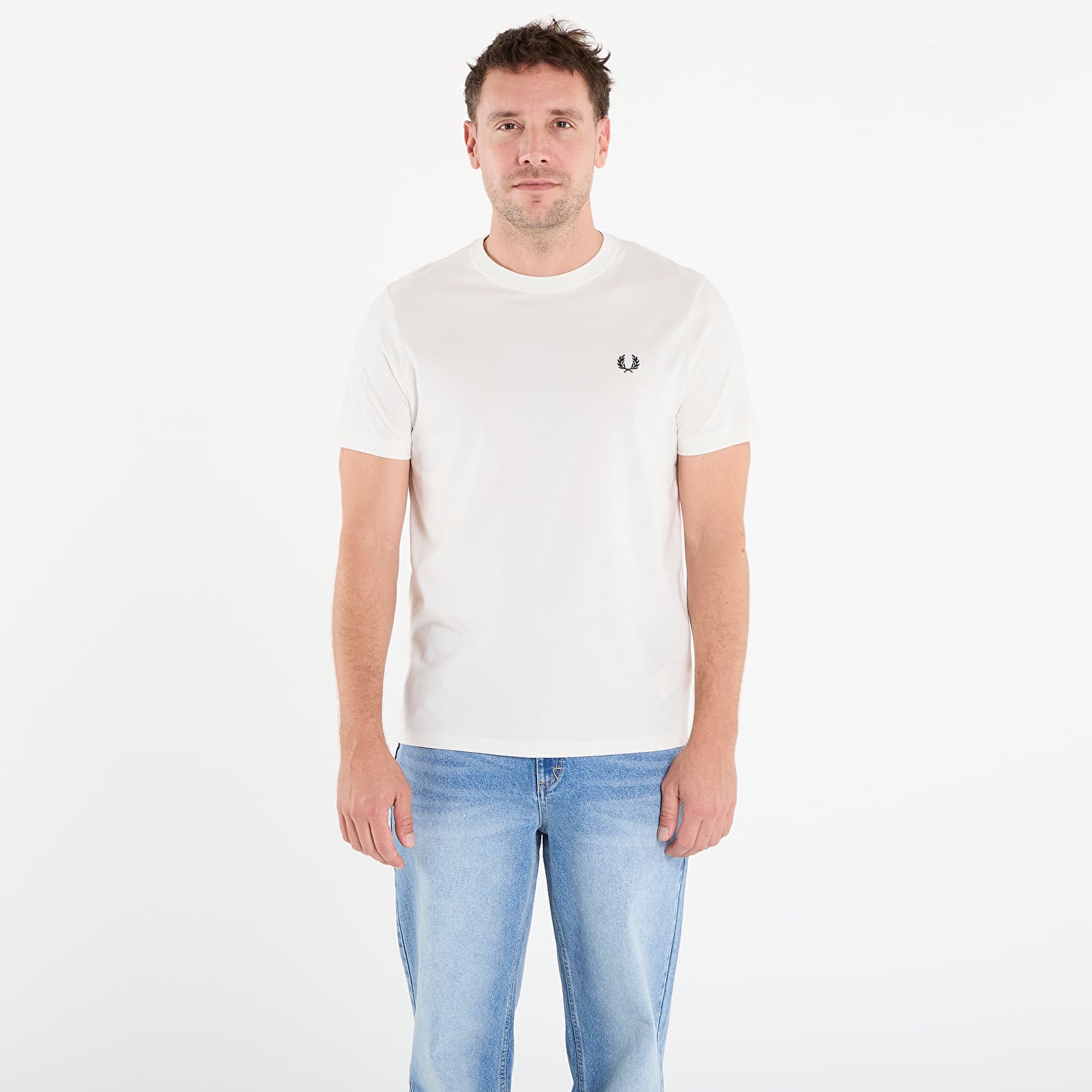 Koszulka FRED PERRY Crew Neck T-Shirt Snow White XXL