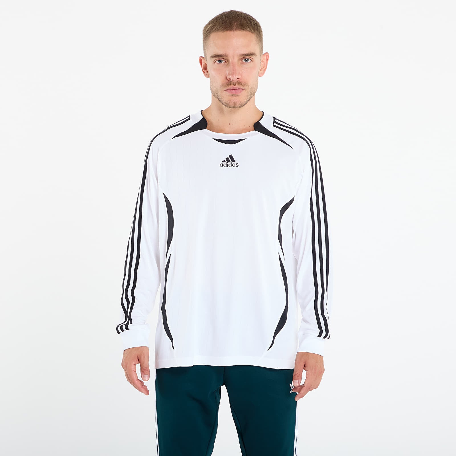 Koszulka adidas Teamgeist Adicolor Long Sleeve T-Shirt White XXL