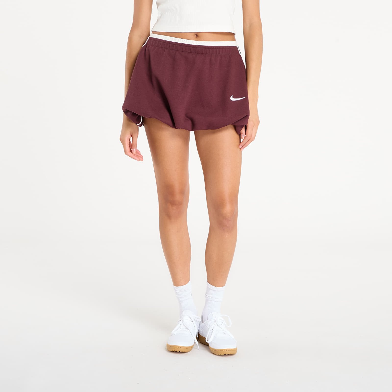 Nike W Bubble Skirt Burgundy Crush- Sail XS