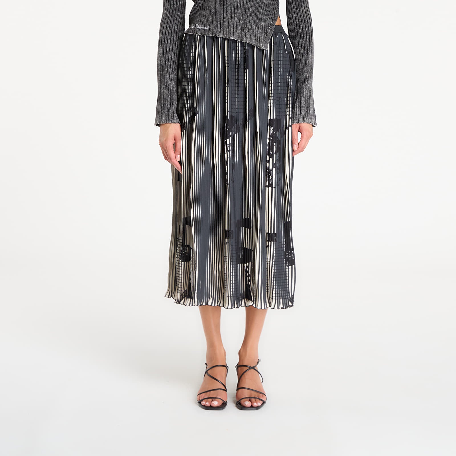 Desigual Newspapers Skirt Black L