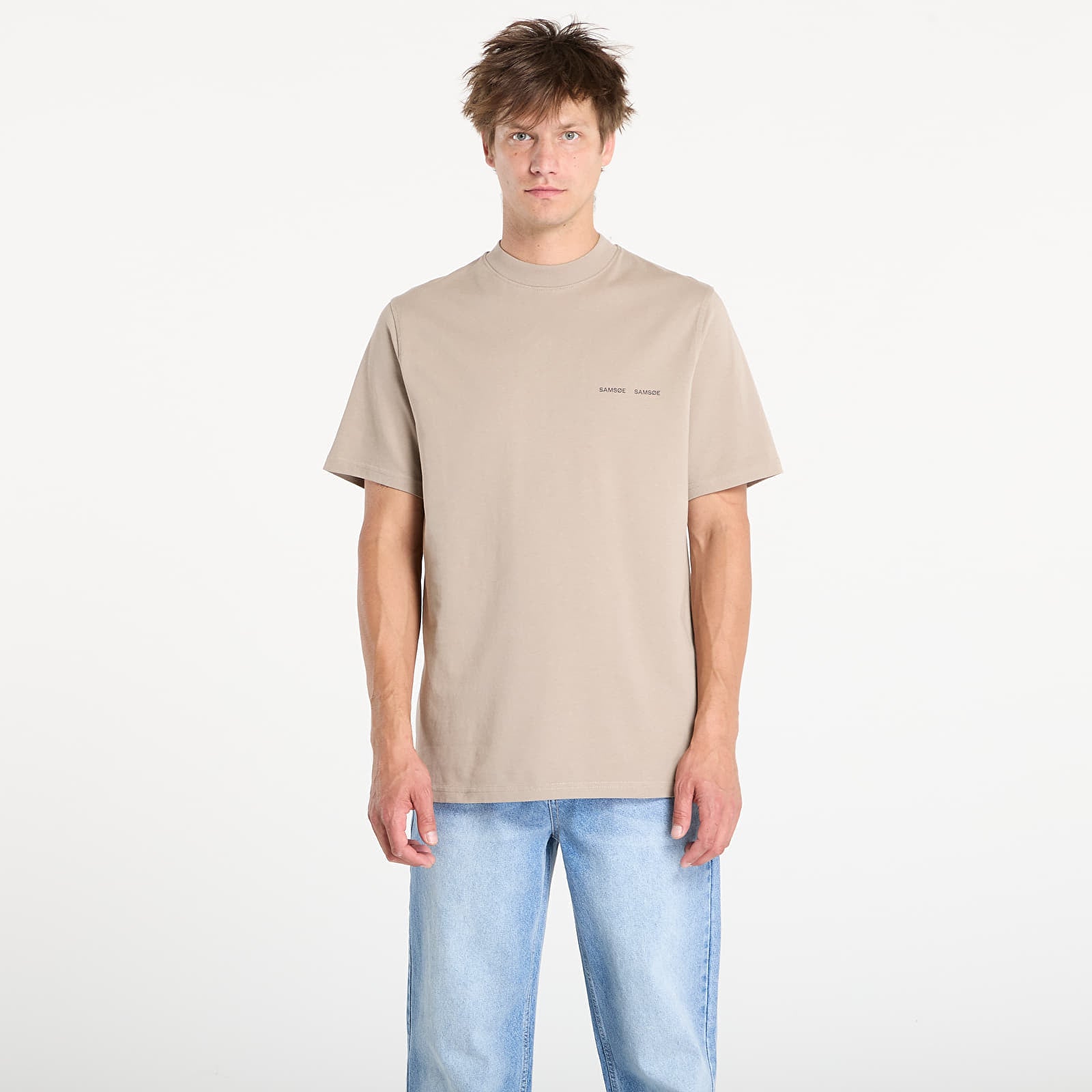 Koszulka Samsøe Samsøe Norsbro T-Shirt Elephant Skin M