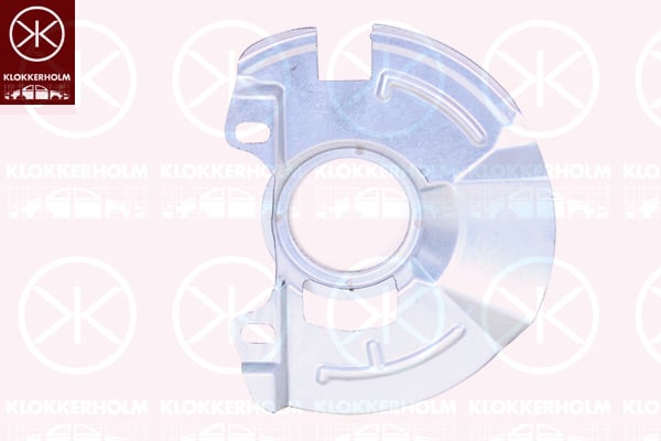 Splash Panel, brake disc KLOKKERHOLM 3127375