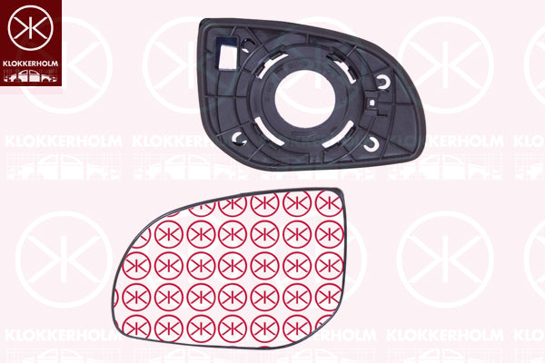 Mirror Glass, exterior mirror KLOKKERHOLM 31281063