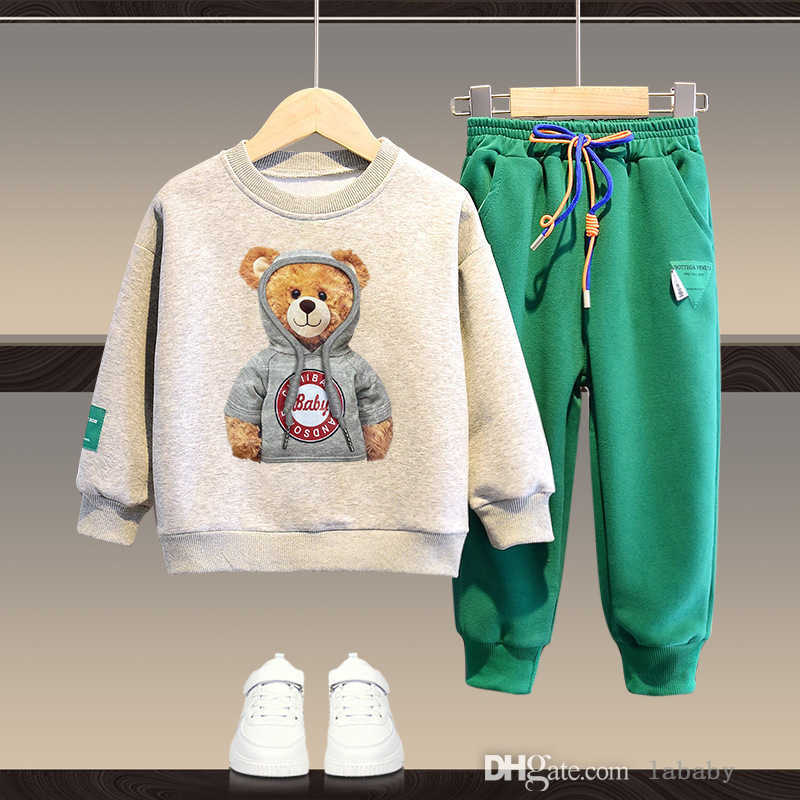 Designer Baby Boys Girls Clothing Kids Tracksuit Cartoon 3D Sweatshirt And Drawstring Sweatpant Sets Child Sweatsuit School Two Piece Set Jogging Su