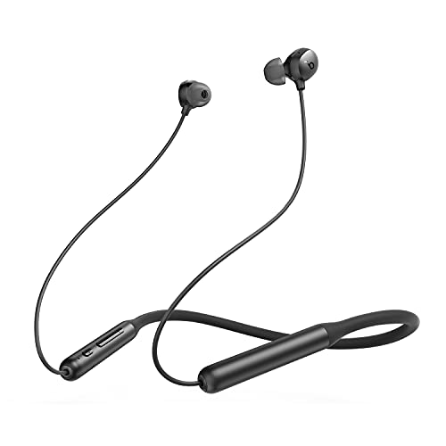 Soundcore by Anker Life U2i Wireless Neckband Headphones, 10mm Drivers with BassUp Technology, 24H Playtime, AI-Enhanced Calls, Foldable and Lightweig