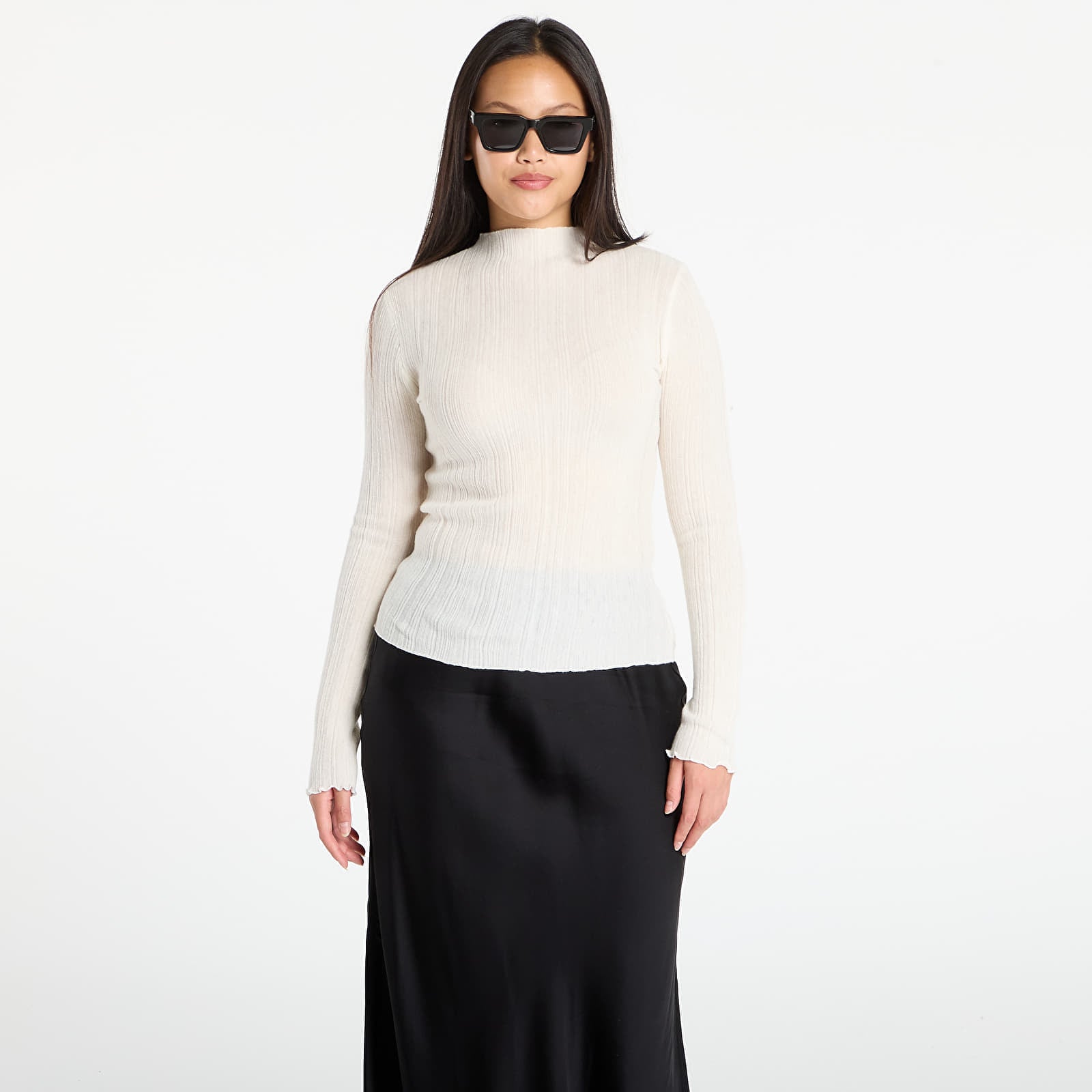 Sweter Samsøe Samsøe Sajose Turtleneck Clear Cream S