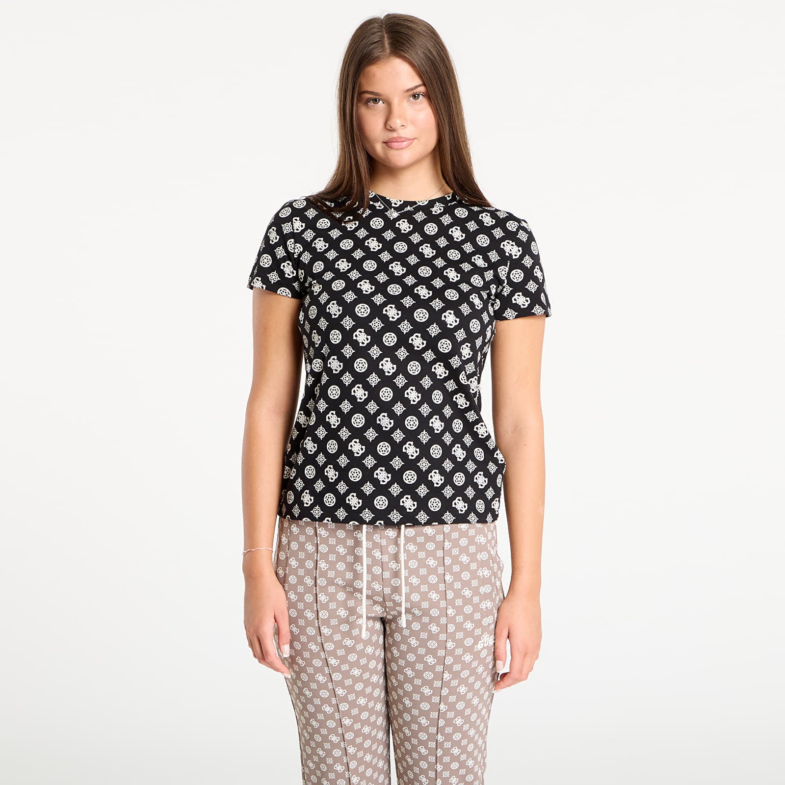 Koszulka GUESS Gloria Peony Ss T-Shirt Black S