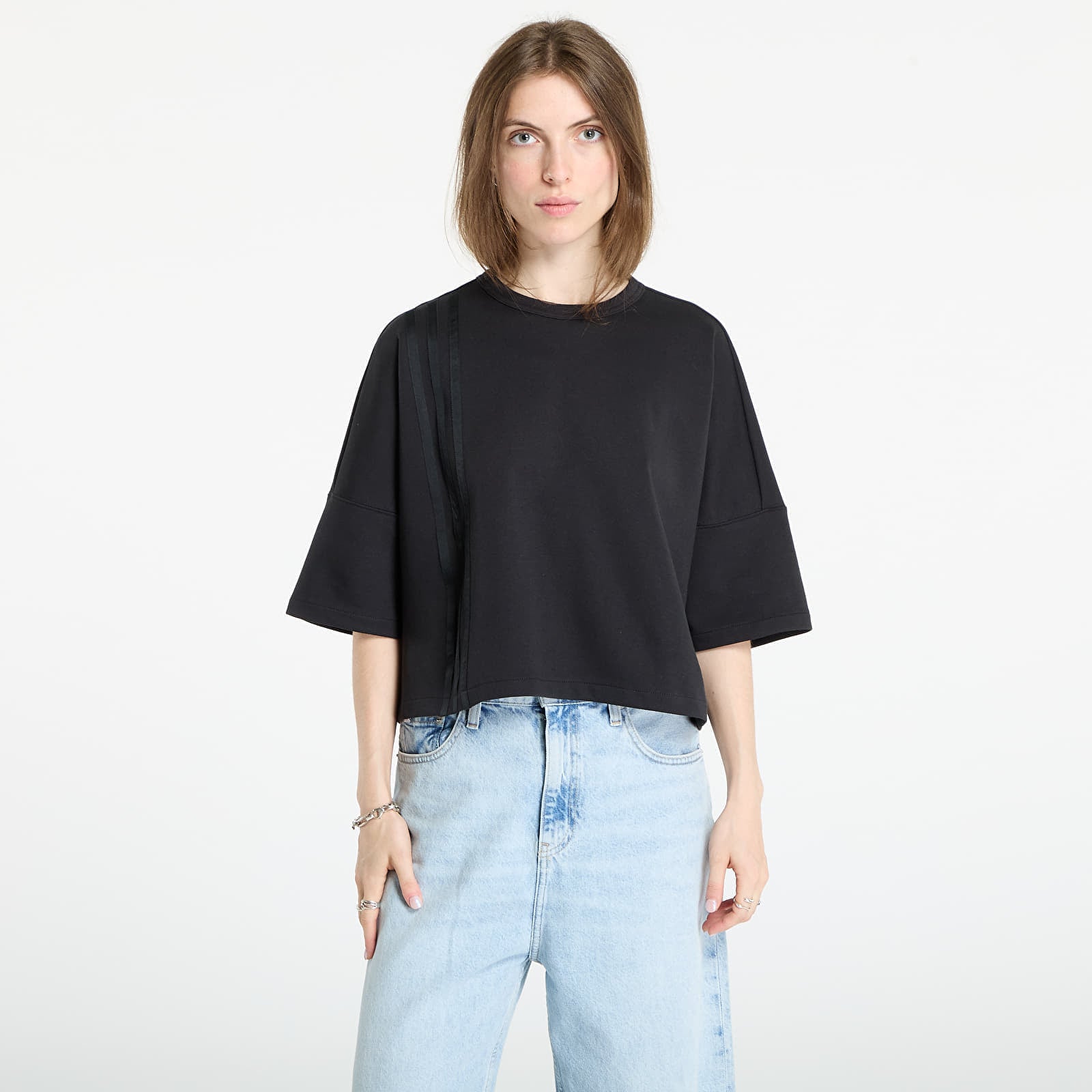 Koszulka adidas Off Placed 3-Stripes T-Shirt Black XS