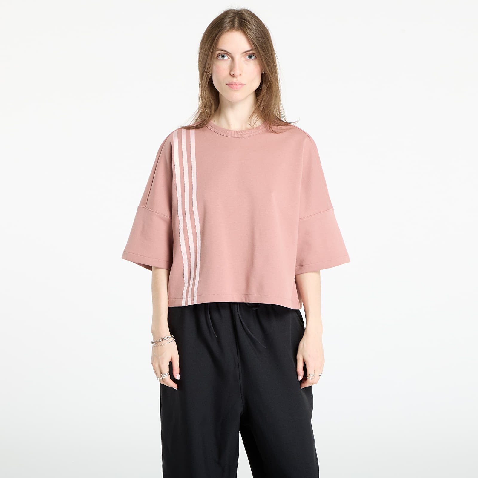 Koszulka adidas Off Placed 3-Stripes T-Shirt Warm Clay S