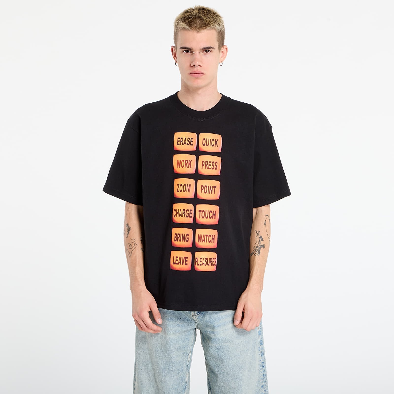 Koszulka PLEASURES Technologic T-Shirt Black XL