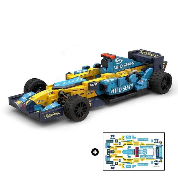 New Testarossa MOC-82098 F1 R25 Monza Formula One Racing Model Building Blocks Toys Children Boys Birthday GiftXJ241203