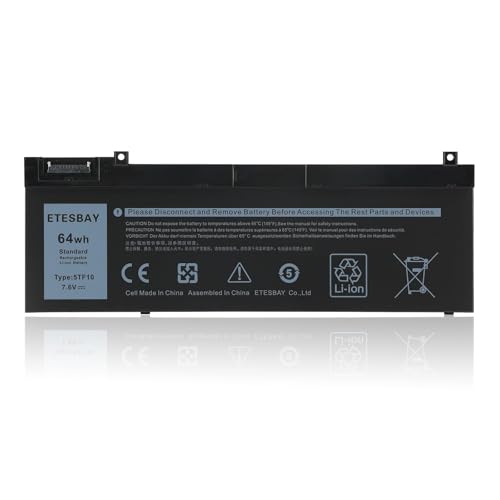 5TF10 Laptop Battery Replacement for Dell Precision 7730 7740 P34E 7530 7540 P74F Series Notebook NYFJH RY3F9 0RY3F9 7M0T6 GHXKY 05TF10 P34E001 P34E00