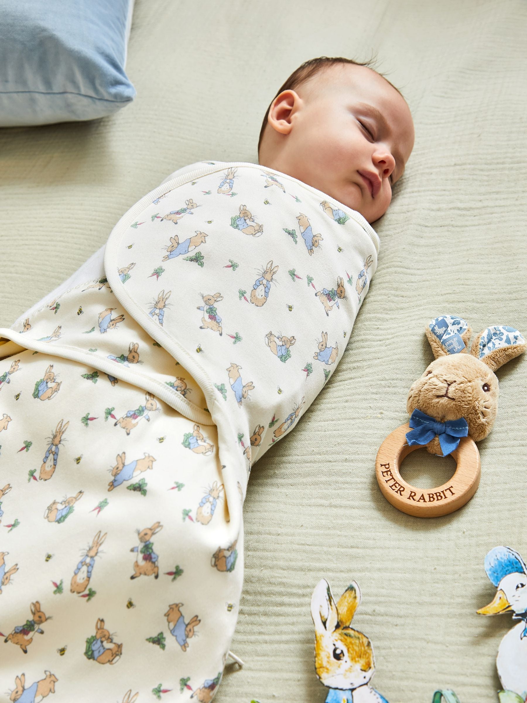 Peter Rabbit Print Swaddle with Zip ONE