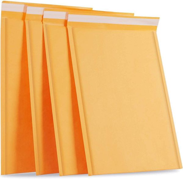 Mail Bags Bubble Envelope bag yellow PolyMailer Self Seal mailing bags Padded Envelopes For Magazine Lined Mailer 230428