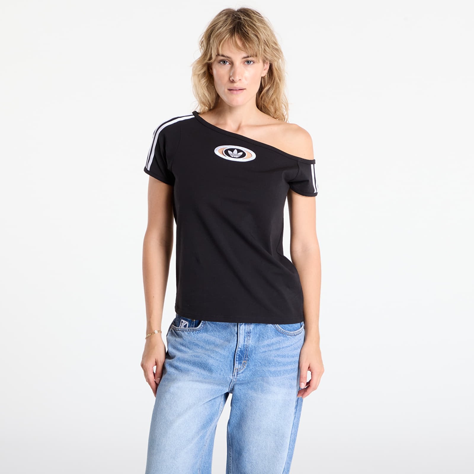 Koszulka adidas Originals Campus 2000 Off Shoulder T-Shirt Black L